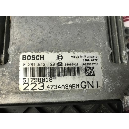 Блок управления двигателем Fiat Doblo 1.9JTD 74kW 2006- 0281013129